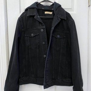 Allsaints Burnby Black Denim Jacket